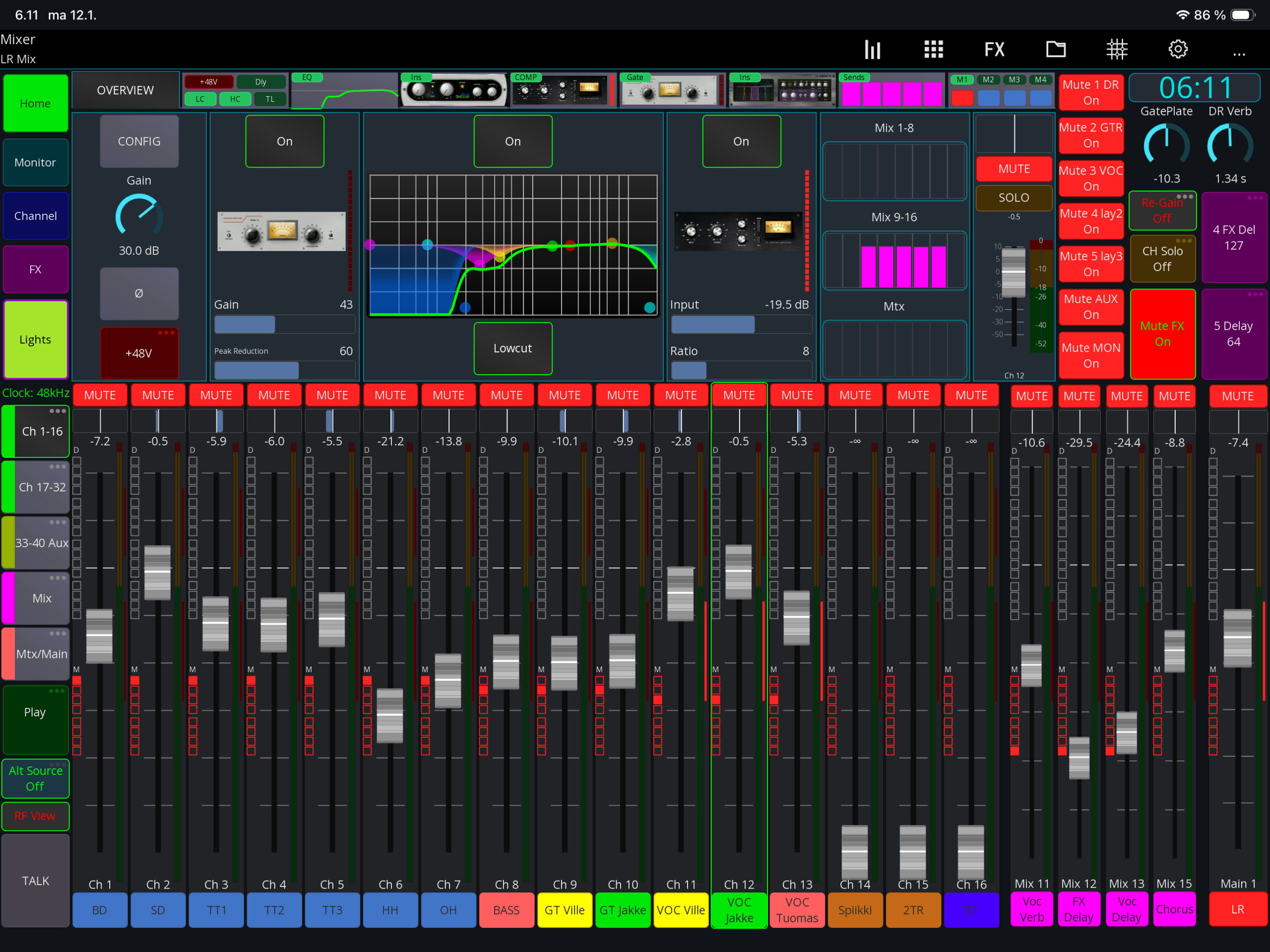 MixingStationin modausta